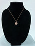 Rose Gold African Adinkra Gye Nyame Medallion Pendant Necklace