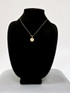Gold Om Medallion Charm Necklace