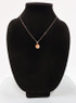 Rose Gold Lotus Medallion Charm Necklace