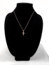 Rose Gold Crucifix Cross Diamond Charm Necklace