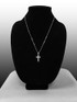 White Gold Latin Cross Religious Pendant Necklace