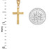 Yellow Gold Inner Cross Charm Necklace