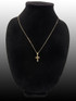 Yellow Gold Inner Cross Charm Necklace