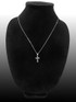White Gold Inner Cross Charm Necklace