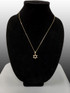 Yellow Gold Star of David Charm Necklace