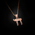 Rose Gold Jewish Chai Charm Necklace