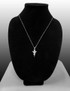 Polished White Gold Angel Pendant Necklace