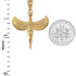 Yellow Gold Isis Egyptian Goddess Pendant Necklace