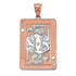 Two-Tone Rose Gold King of Spades Poker Card Hip Hop Pendant