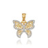 Gold Filigree Butterfly Charm Necklace