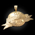 Yellow Gold THE WORLD IS YOURS Pendant