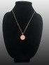 Two-Tone Rose Gold Santa Muerte Medallion Pendant Necklace