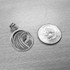 White Gold Virgin Mary Silhouette Pendant Necklace