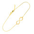 14K Dainty Gold Infinity Bracelet