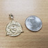 Yellow Gold Eye of Horus Illuminati Pendant Necklace