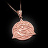 Rose Gold Eye of Horus Illuminati Pendant Necklace