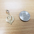 Yellow Gold Crusader Winged Sword and Shield Pendant Necklace