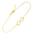 14K Two-Tone Gold Diamond Infinity Bracelet