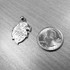 White Gold Eagle Head Pendant Necklace