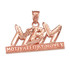Rose Gold MBM Motivated By Money DC Pendant Necklace