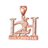 Rose Gold L2H Live 2 Hustle Hip-Hop DC Pendant