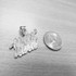 Rose Gold HUSTLE HARD Hip-Hop DC Pendant