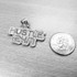 White Gold HUSTLE 24/7 Hip-Hop DC Pendant