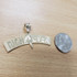 Yellow Gold RICH 4 EVER  Hip-Hop DC Pendant