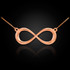 Rose Gold Infinity Necklace