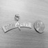 White Gold RICH 4 EVER  Hip-Hop DC Pendant