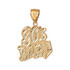 Yellow Gold 80's BABY Hip-Hop DC Pendant