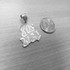 White Gold 80's BABY Hip-Hop DC Pendant