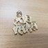 Yellow Gold 80S BABY Hip-Hop DC Pendant