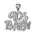 White Gold 90S BABY Hip-Hop DC Pendant