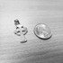 Celtic Cross Pendant Necklace in White Gold