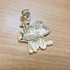 Yellow Gold TRUST NO ONE Hip-Hop Pendant