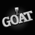 White Gold GOAT Hip-Hop Pendant