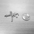White Gold SMG Gun Pendant Necklace