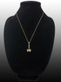 Yellow Gold Viking Tomahawk Axe Pendant Necklace