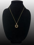 Yellow Gold Firefighter Heart Pendant Necklace