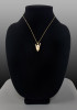 Rock On Yellow Gold Skull Pendant Necklace