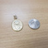 Yellow Gold Jesus Christ Oval Medallion Satin DC Pendant Necklace