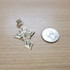 Yellow Gold Praying Hands Catholic Cross Pendant