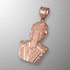 Rose Gold El Patron Pablo Escobar Satin DC Pendant
