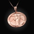 Rose Gold St. Jude Thaddeus Pendant Necklace