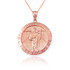 Rose Gold St. Jude Thaddeus Pendant Necklace