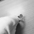 White Gold Mens Claddagh CZ Birthstone Ring