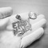 Gold EASY MONEY Cash Bag Hip-Hop DC Pendant