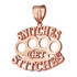 'SNITCHES GET STITCHES' Gold Knuckles Duster Hip-Hop Pendant