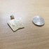 Gold Ace and King of Spades Blackjack 21 Hand Cards Charm Necklace